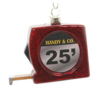 (43584) Holiday Ornament Tape Measure, 2.75 Inch, Inches Feet Length Builder Go4557