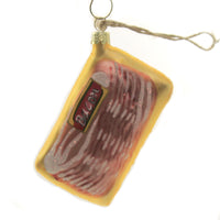 (43801) Holiday Ornament Deli Bacon, 3.50 Inch, Foodie Sizzle Go2823