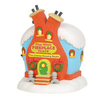 (43806) Department 56 Villages Flue Who's Fireplace Place, 8.75 Inch, Grinch Chimney Curves 6003319