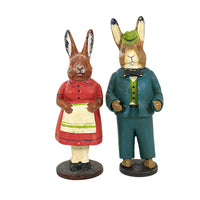 (43823) Cody Foster Vintage Rabbit Couple, 8.00 Inch, Pa771