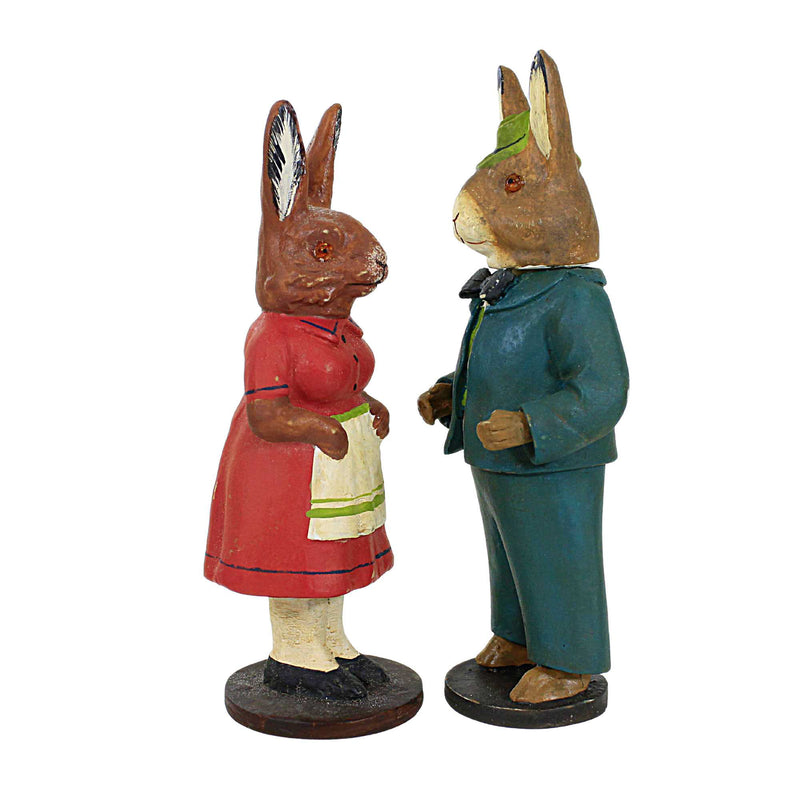 Cody Foster Vintage Rabbit Couple - - SBKGifts.com