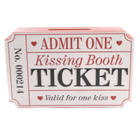 (43837) Burton & Burton Kissing Booth Ticket, 5.75 Inch, Valid For One Kiss 9738203