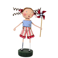 (43914) Lori Mitchell American Belle, 5.75 Inch, Pinwheel Usa Stars And Stripes 12277.