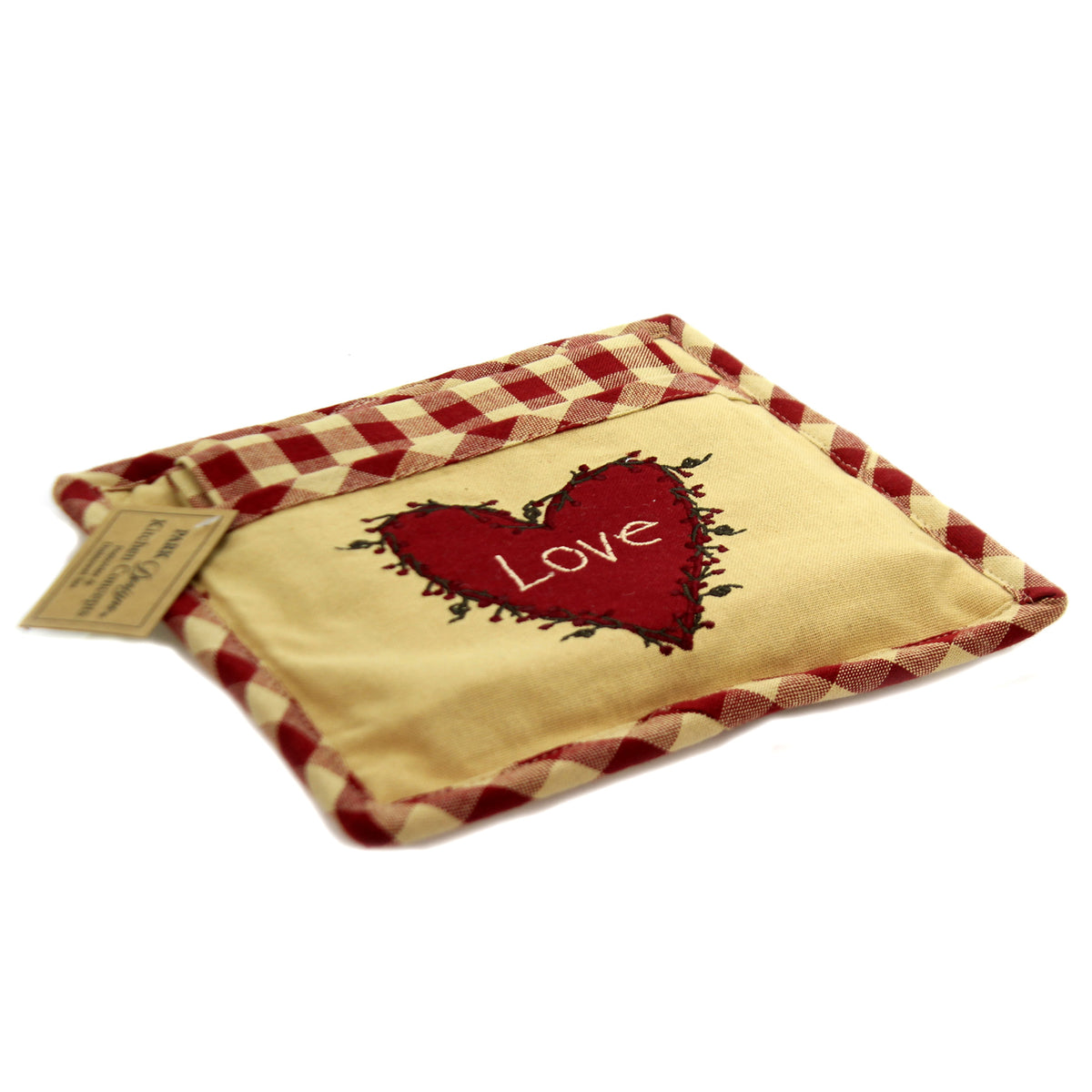 Tabletop Heart & Vine Potholder & Towel - - SBKGifts.com