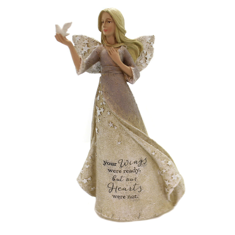 8.75 Inch Angel With Dove In Hand Bereavment Sympathy Caring 12571 (44116)