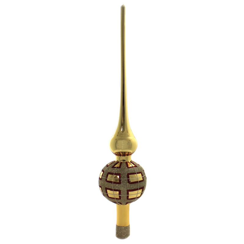 Christina's World Red Plaid On Gold Finial - - SBKGifts.com