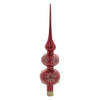 (44310) Christina's World Red Snowflake Tree Topper, 13.00 Inch, Snow Christmas Finial Fin982