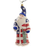 (44320) Joy To The World Land Of The Free Santa, 6.50 Inch, Ornament Statue Liberty  Stars Zkp3846free