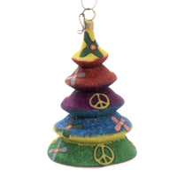 (44321) Joy To The World Tie Dye Tree, 4.50 Inch, Ornament Glitterazzi Rainbow Zkp2660tied