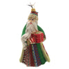 (44327) Joy To The World Ribbon Candy Santa, 5.00 Inch, Ornament Gliterazzi Sweets Zkp3348rc