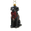 (44346) Joy To The World Black Lab In Vest, 3.50 Inch, Ornament Fetching Ring Dog Zkp4609blf