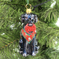 Joy To The World Black Lab In Vest - - SBKGifts.com