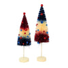 Bethany Lowe Americana Rocket Bottle Brush - - SBKGifts.com