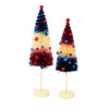 Bethany Lowe Americana Rocket Bottle Brush - - SBKGifts.com