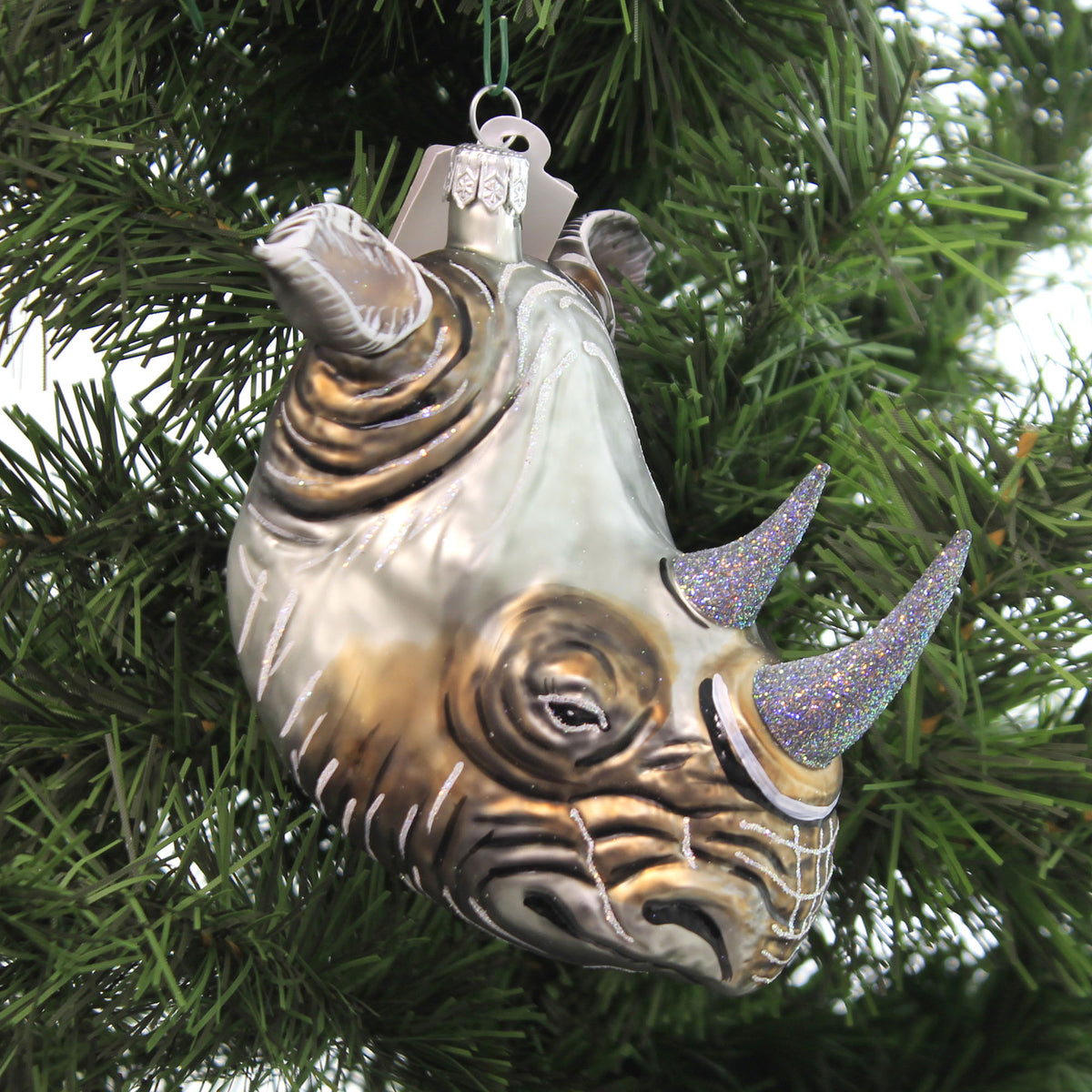 Christina's World Grey Rhino Head - - SBKGifts.com