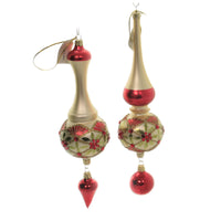 (44548) Christina's World Set Of 2 Holly Diamonds, 11.00 Inch, Christmas Drop Leaves Vet813