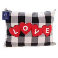 (44578) C & F Love Hearts Pillow, 10.00 Inch, Throw Plaid Filled Soft 86159105