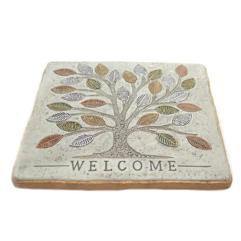 Home & Garden Welcome Plaque - - SBKGifts.com