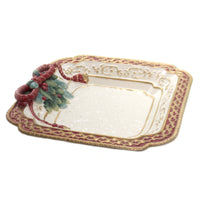 Tabletop Poinsettia Dessert Plate - - SBKGifts.com