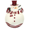 (45115) Tabletop Snowman Serving Platter, 15.50 Inch, Christmas Present Tree 61004.