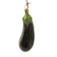 (45176) Holiday Ornaments Eggplant, 3.50 Inch, Spongy Fruit 102E