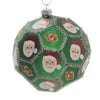 (45220) Holiday Ornaments Santa Claus Face Ball, 5.00 Inch, Christmas Polyhedron Ppt2080044