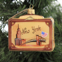 Holiday Ornaments New York Travel Suitcase - - SBKGifts.com