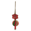 (45243) Tree Topper Finial Ball And Star Finial, 13.00 Inch, Christmas Tree Topper Ppt1870073