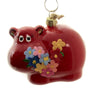 (45451) Holiday Ornament Daisy Hippo, 2.50 Inch, Flower Power Go4385