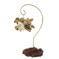 (4553) Boyds Bears Resin Joy To The World Ornament & Stand, 7.50 Inch, Christmas Bearstone Angel 4014495