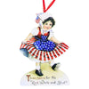 (45715) Bethany Lowe Americana Die Cut Ornaments S/6, 4.50 Inch, Ornament Patriotic Star Stripe Rl6570 Set/6