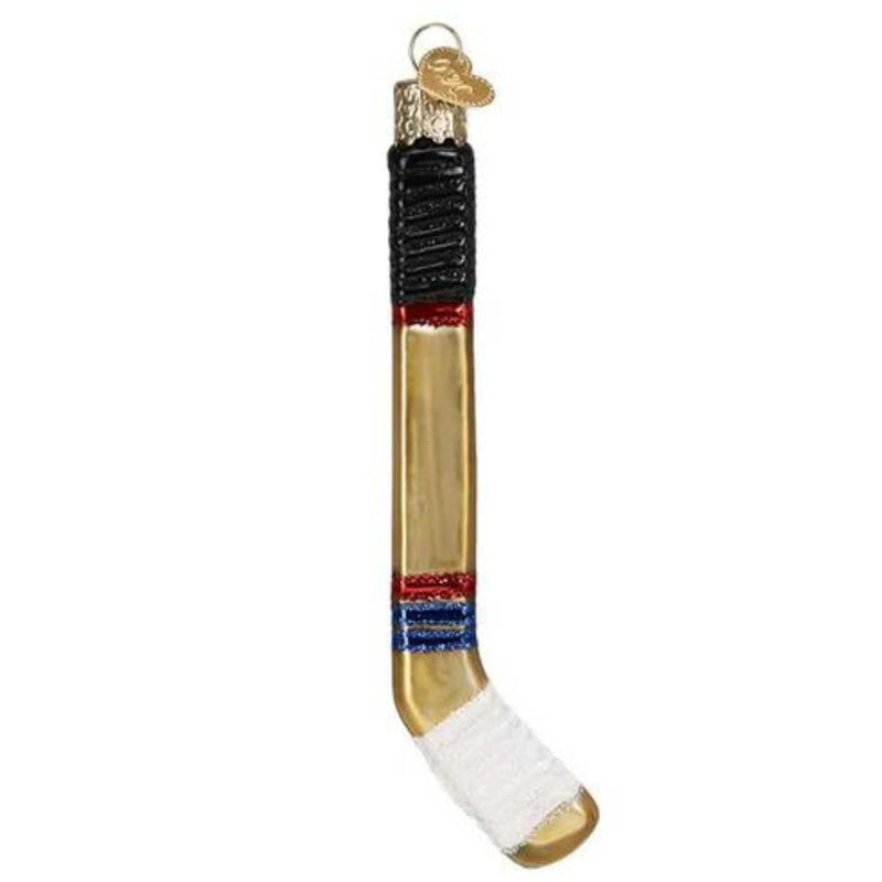 Old World Christmas Hockey Stick - - SBKGifts.com