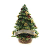 (45735) Hinged Trinket Box With Love Christmas Tree, 3.00 Inch, Gold Bells Crystals 3365.