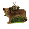 (45739) Old World Christmas Lion Cub, 2.00 Inch, Ornament Playful Cat 12581