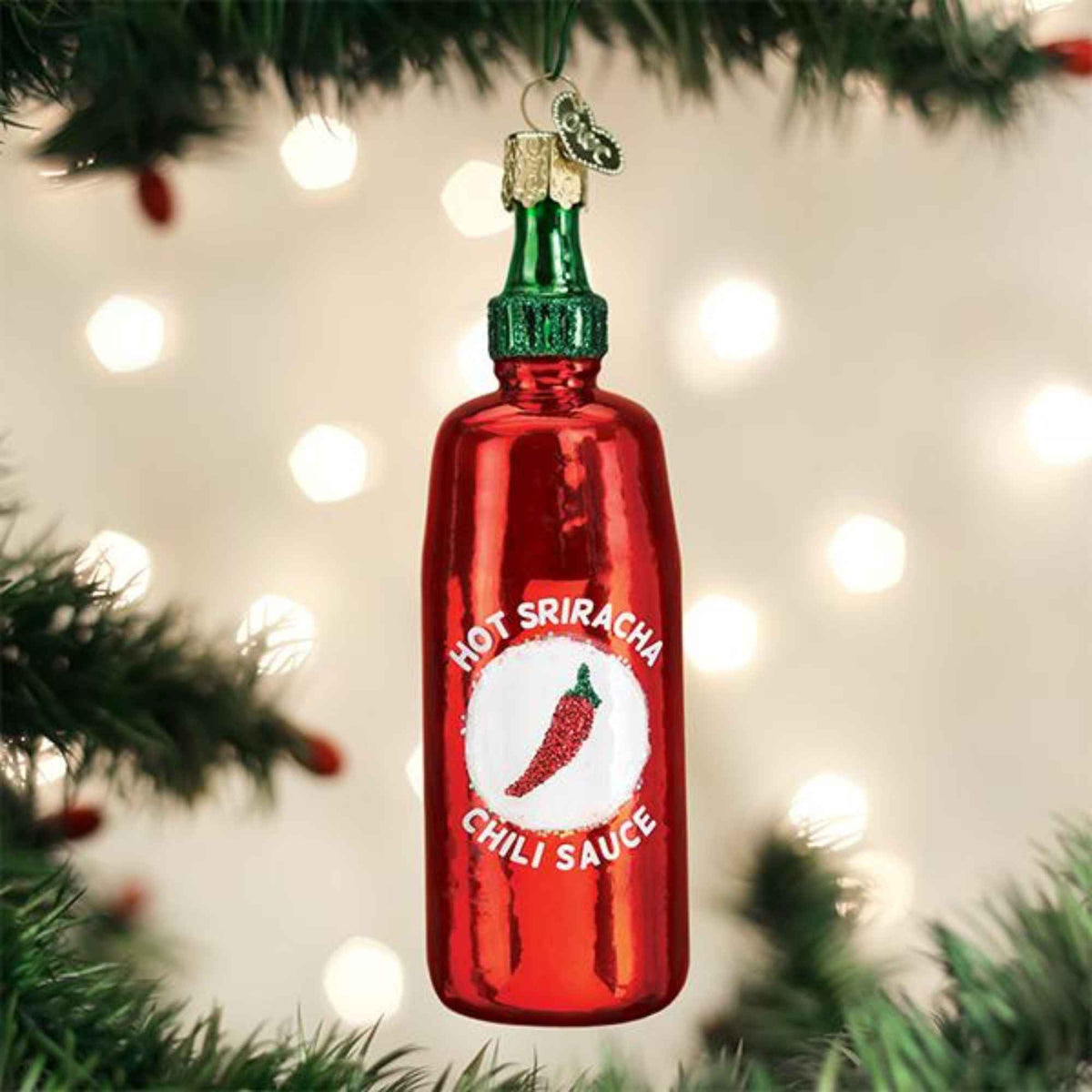 Old World Christmas Sriracha Sauce - - SBKGifts.com