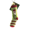 (45748) Old World Christmas Christmas Sock, 4.75 Inch, Ornament Santa Snowflake 32432