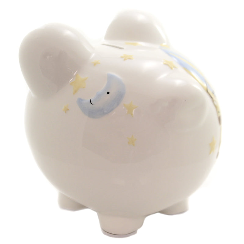 (45775) Child To Cherish Air Balloon Bank, 7.50 Inch, Stars Moon Animals 36907.