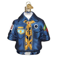 (45784) Old World Christmas Scout Uniform, 4.00 Inch, Ornament Honor Privilege 32416