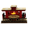 (45796) Ginger Cottages Santa's Choo Choo Caboose, 2.75 Inch, Ornament Rail Road Train 80030.