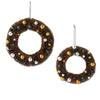 Halloween Blk/ Orange Bottle Brush Wreath - - SBKGifts.com