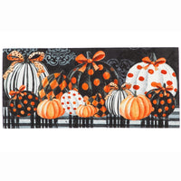 (45864) Home & Garden Elegant Pattern Pumpkins Mat, 0.25 Inch, Sassafras Halloween 431572