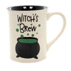 (46034) Tabletop Witch's Brew Glitter Mug, 4.50 Inch, Halloween Black Pot 6006766