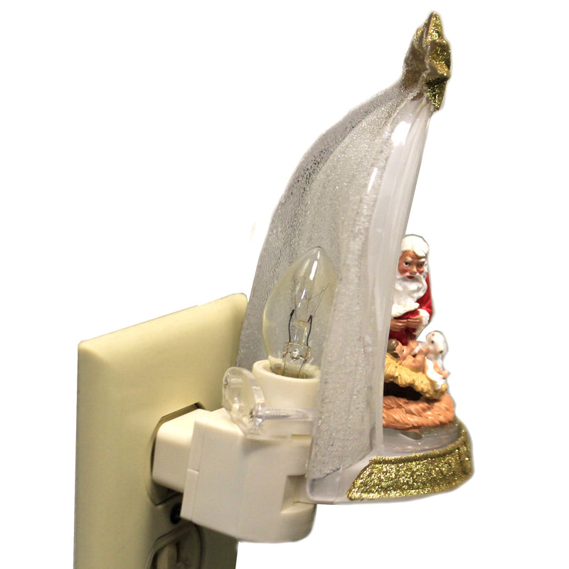 Roman Kneeling Santa Night Light - - SBKGifts.com