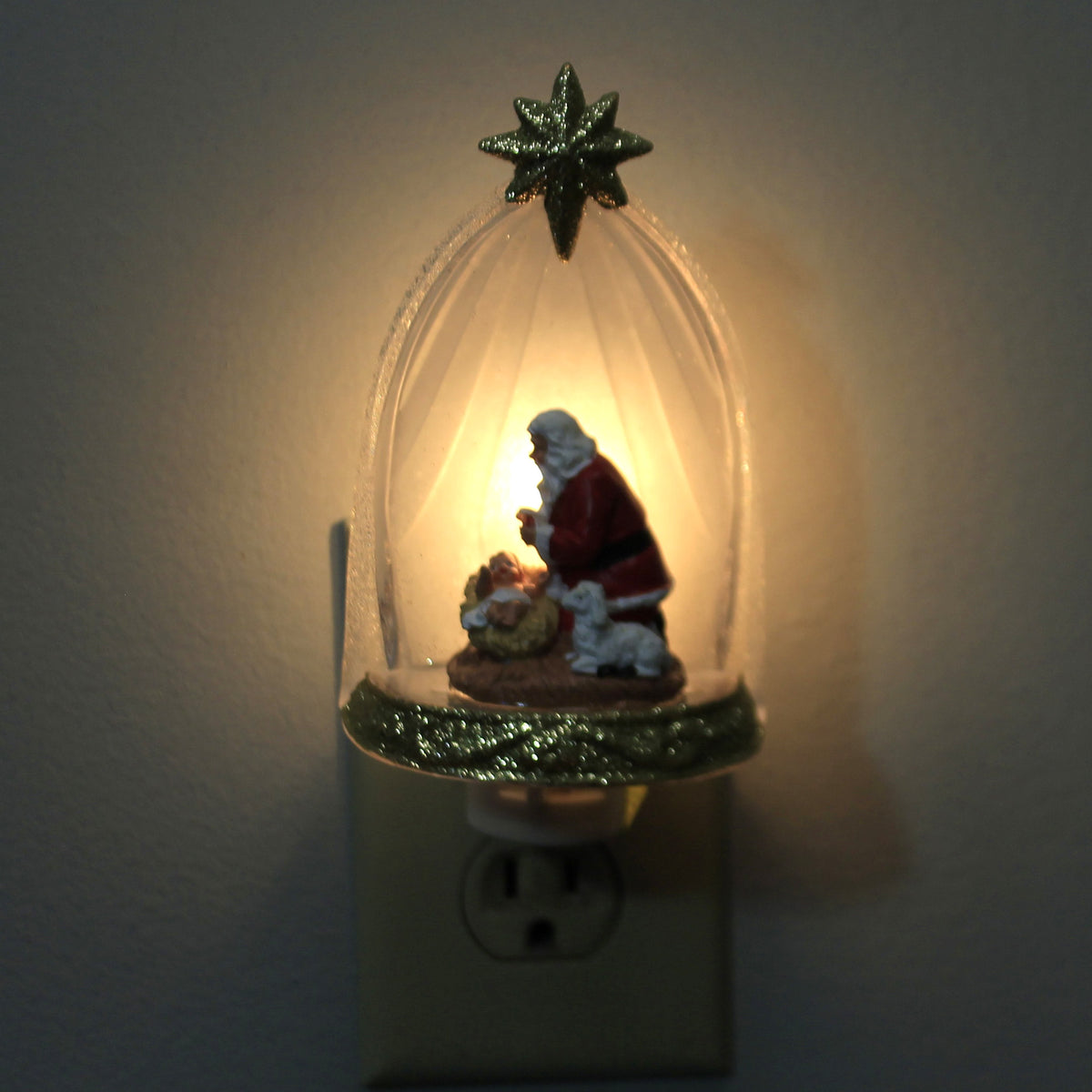 Roman Kneeling Santa Night Light - - SBKGifts.com