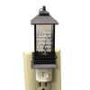 (46114) Christmas Memorial Lantern Night Light, 6.00 Inch, Bereavement Electric 160216