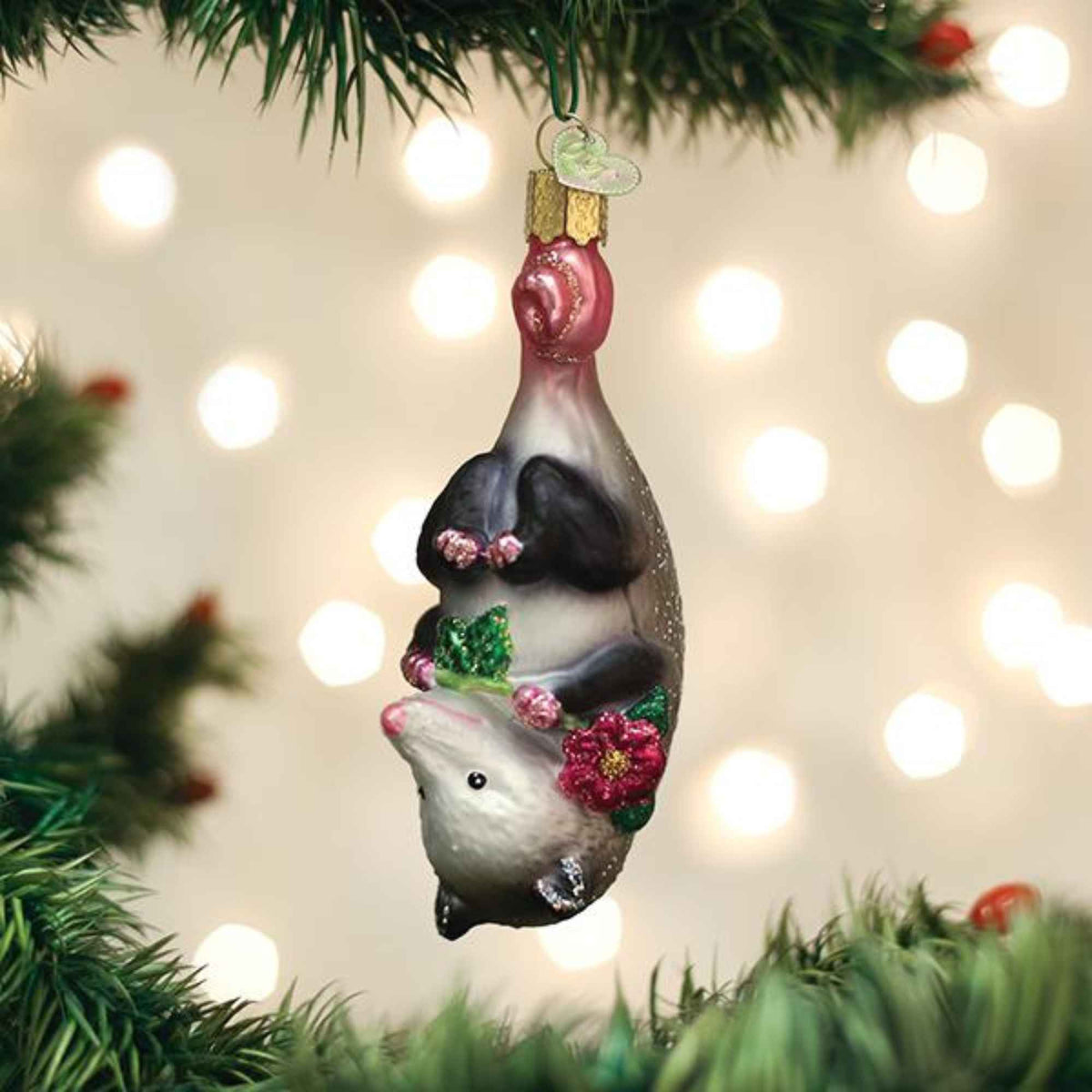 Old World Christmas Blossom Opossum - - SBKGifts.com