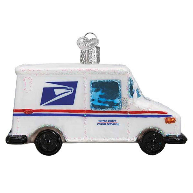 Old World Christmas Usps Mail Truck - - SBKGifts.com