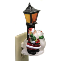 Christmas Santa Snowman By Lantern - - SBKGifts.com