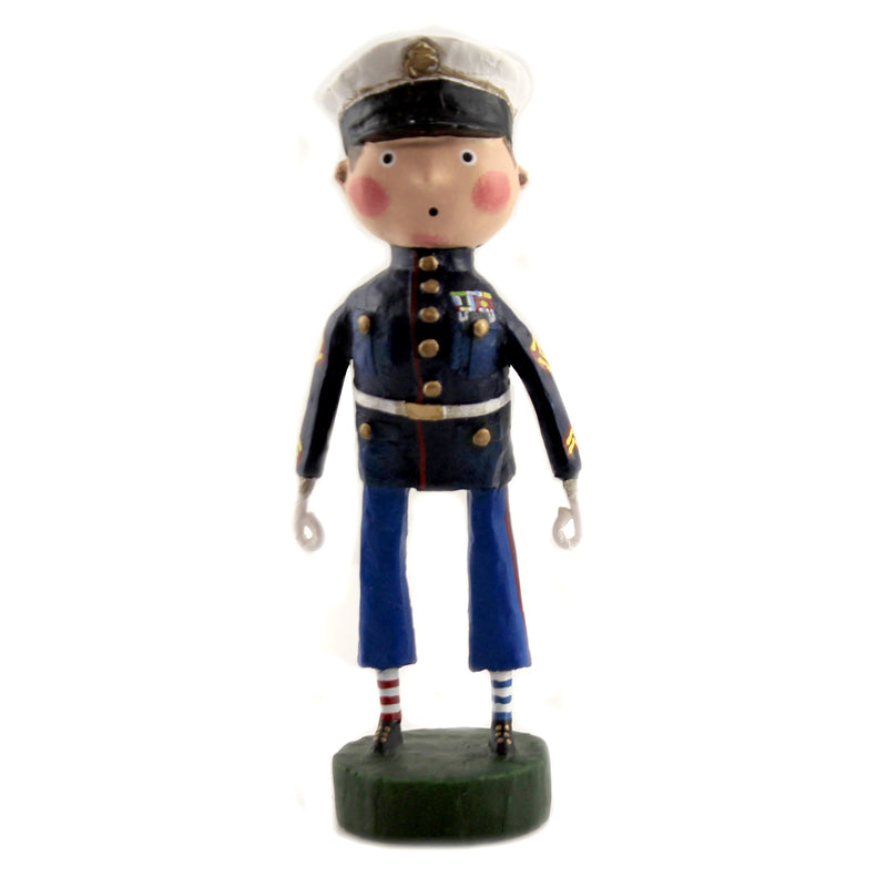 (46462) Lori Mitchell Lil' Marine, 6.50 Inch, Soldier Dress Blues Patriotic 12263.