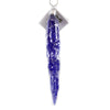 (46488) Golden Bell Collection Translucent Blue Icicle, 6.25 Inch, Czech Republic Frozen Glittered Ic233